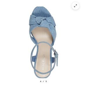 Never worn - new. Marc Fisher Denim platform sandal.